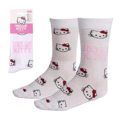 Hello Kitty Strømper – Hvid (EU 36–43)
