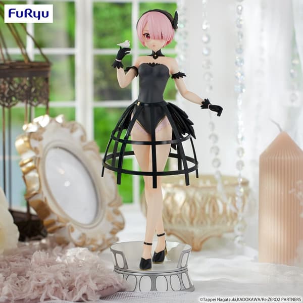 Staty - Re: Zero Exceed Creative PVC Statue Ram Cage Dress 22 cm
