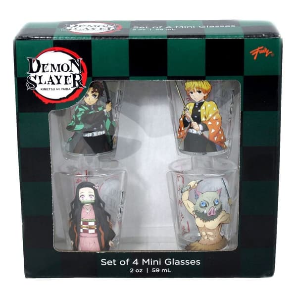 Demon Slayer Shotglas 4‑pack