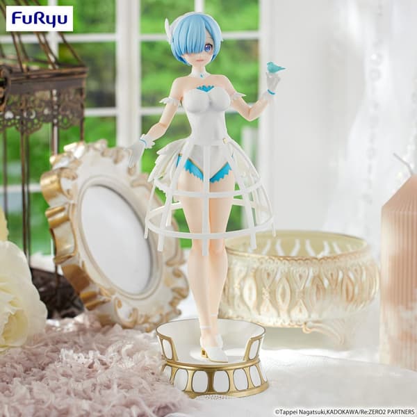 Staty - Re: Zero Exceed Creative PVC Statue Rem Cage Dress 22 cm