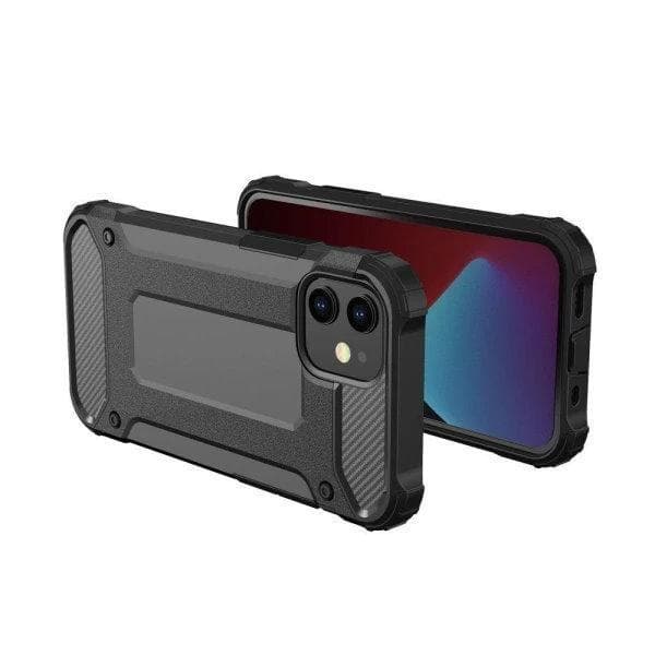 iPhone 12 Pro Max Armor Case Iskunkestävä Kuori - Musta