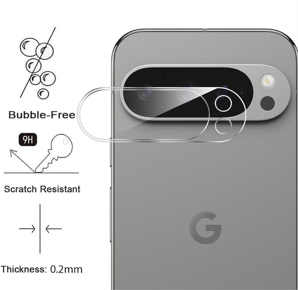 Google Pixel 9 Pro XL Kamera Linsskydd Härdat Glas 0,2mm