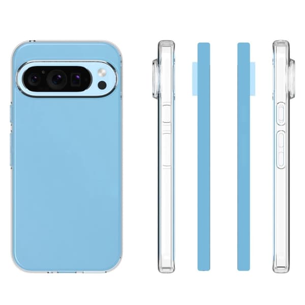 Google Pixel 9 / 9 Pro Läpinäkyvä Pehmeä TPU-suojus