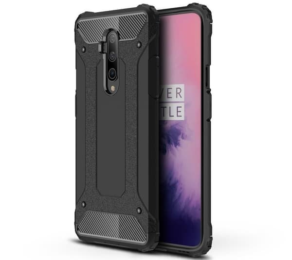 Oneplus 7T Pro Armor Case Stødsikkert Cover - Sort