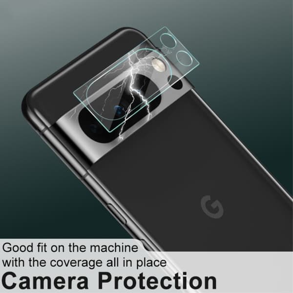 2-Pack Google Pixel 8 Pro Kamera Linsskydd Härdat Glas 0,2mm