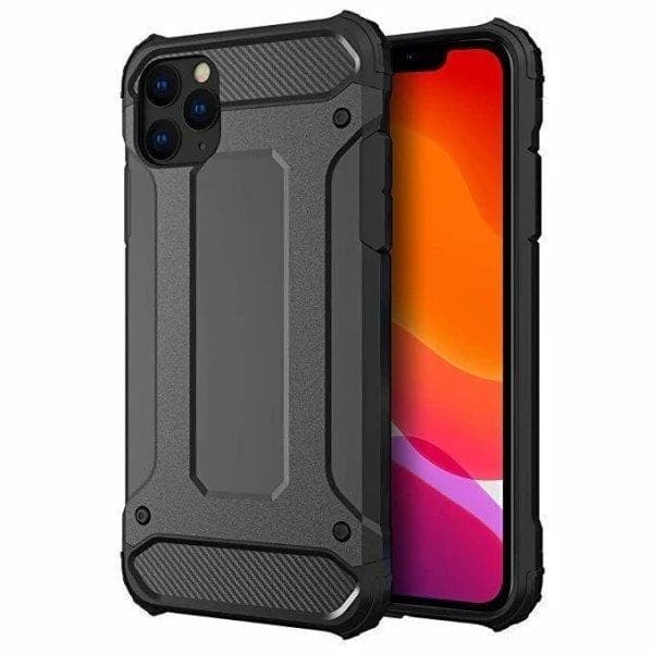 iPhone 12 Pro Max Armor Case Iskunkestävä Kuori - Musta