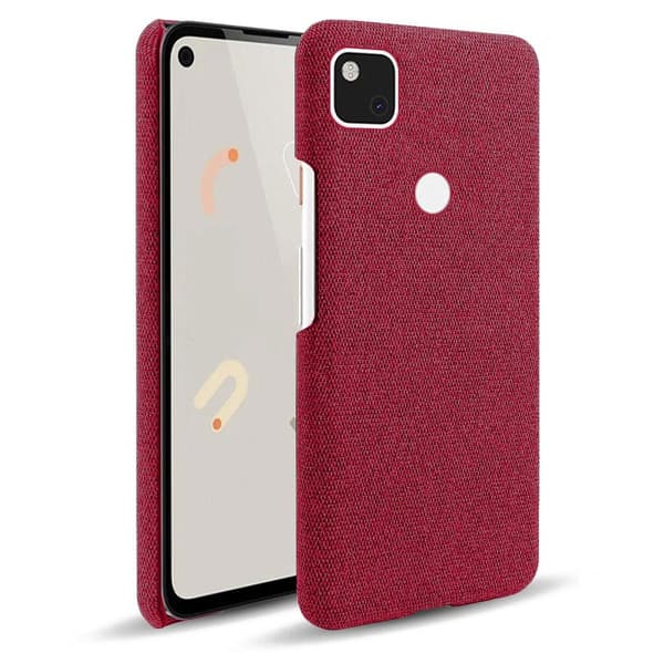 Google Pixel 4a 5g Tekstil Cover - Rød