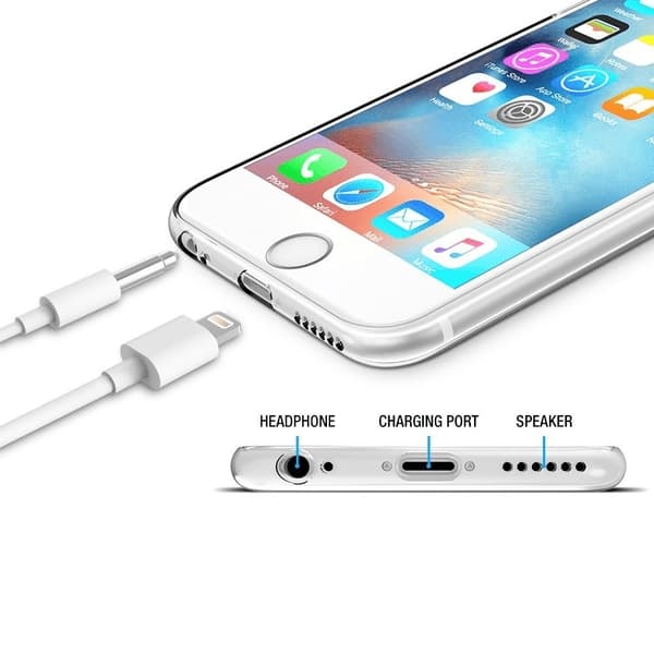 iPhone 6S Läpinäkyvä Pehmeä TPU Kuori