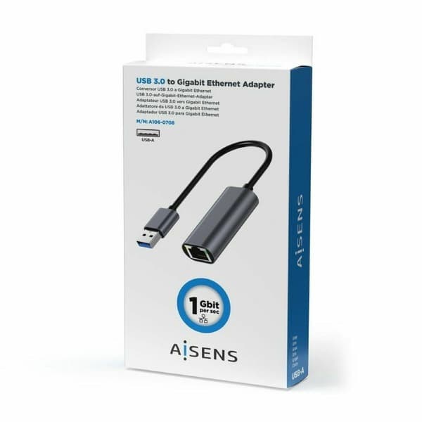 USB til Ethernet-Adapter Aisens A106-0708 Grå