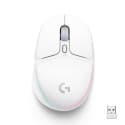 Logitech G - Gaming Mouse - Wireless - G705 LIGHTSYNC RGB Lighting, Bluetooth, Lightweight - White Mist