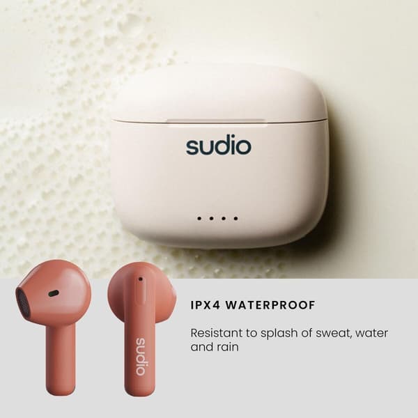Bluetooth-hodetelefoner Sudio A1 True Wireless Oransje