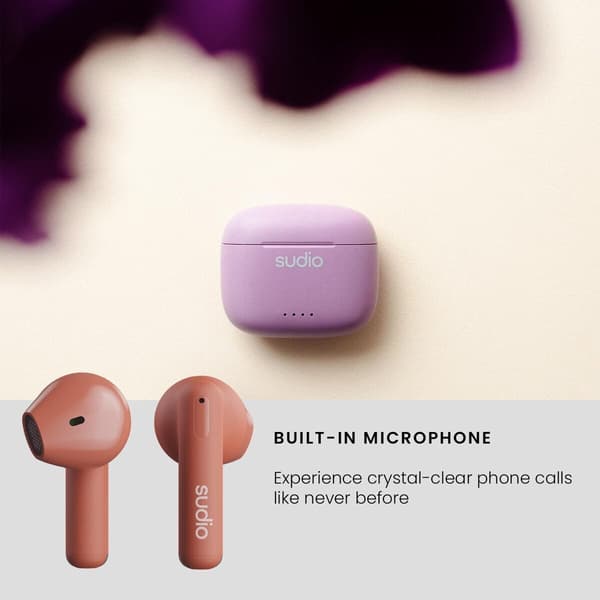 Bluetooth-hodetelefoner Sudio A1 True Wireless Oransje