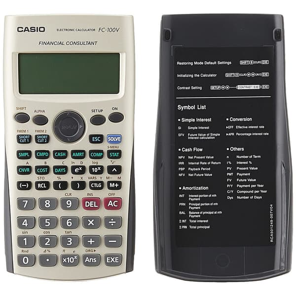 Finansiell kalkulator Casio FC-100V