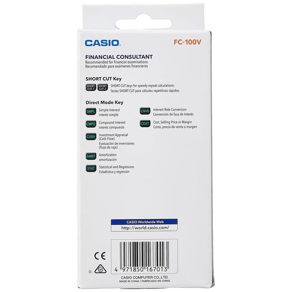 Finansiell kalkulator Casio FC-100V
