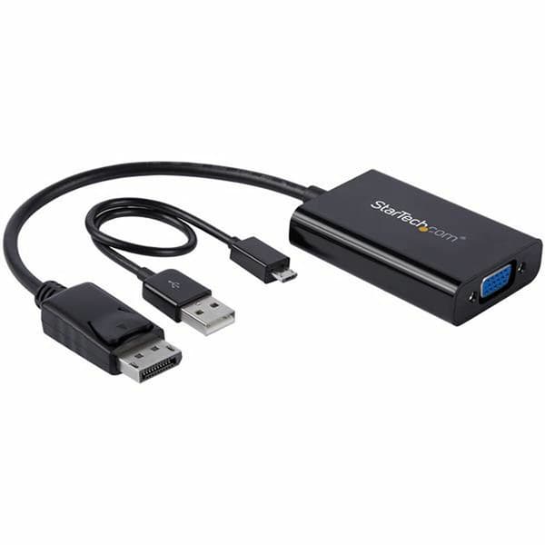 DisplayPort til SVGA-adapter Startech DP2VGAA              Svart