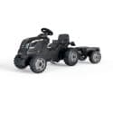 Smoby Farmer XL pedal tractor + trailer - Black
