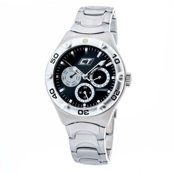 Klokker for Begge Kjønn Chronotech CC7051M-02M Svart Grå