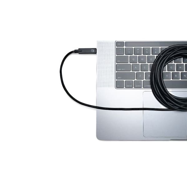 TetherBoost Pro USB-C Förlängningskabel Svart Hög Prestanda