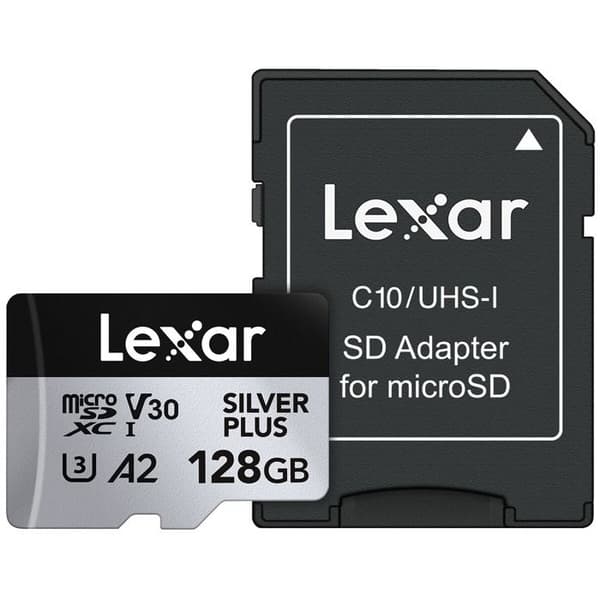 Lexar XC 128GB SILVER PLUS micro SD-minneskort