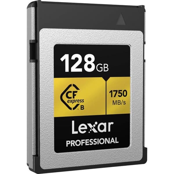LEXAR CF EXPRESS 128GB typ B guld R1750/W1500-kort