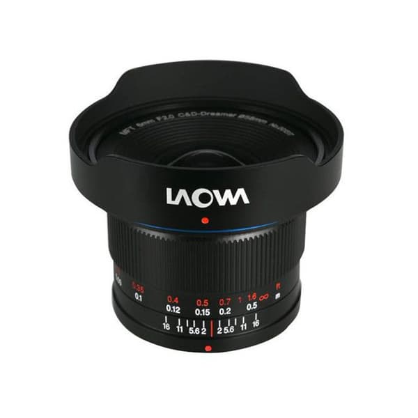 LAOWA Objektiv 6mm f/2 Zero-D MFT kompatibel med Micro 4/3