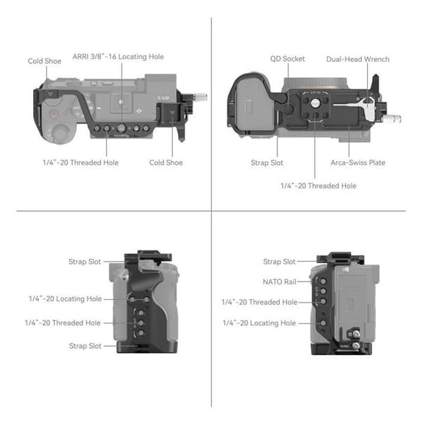 SMALLRIG Bur för SONY A7CII / A7CR - 4422