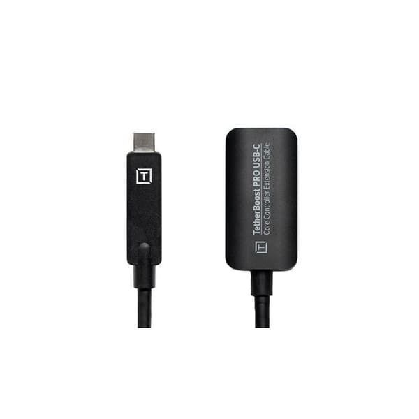 TetherBoost Pro USB-C Förlängningskabel Svart Hög Prestanda