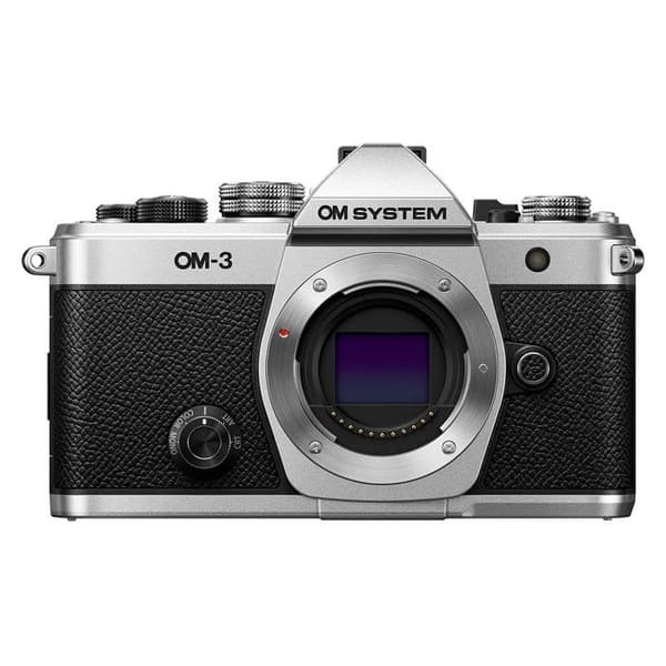Kamerahus hybrid OM SYSTEM OM-3 silver retro