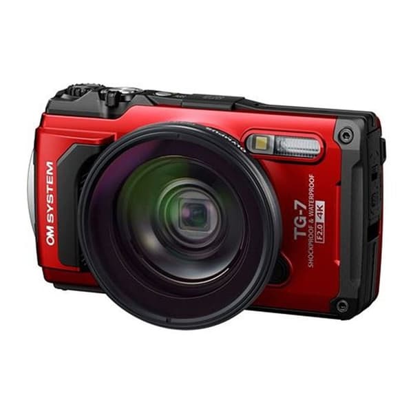 OLYMPUS kompakt vattentät TG7 Röd