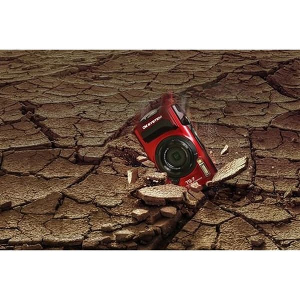 OLYMPUS kompakt vattentät TG7 Röd