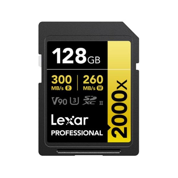 LEXAR SD-kort Pro 128 GB 2000X 300 MB/s