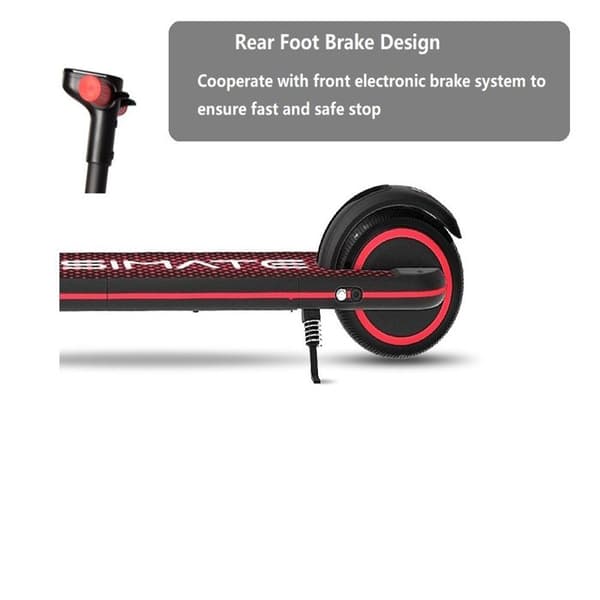 El-scooter til børn S3 - Motor 130W - Batteri 24V 2.5Ah - Sammenfoldelig - Sort