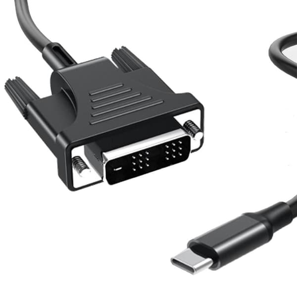 USB 3.1 Type-C til DVI-adapterkabel 1080P / USB-C til DVI-kabel