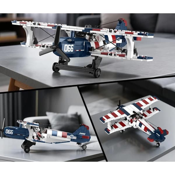 Mould King 24066 flysæt / flysæt / dobbeltdækkermodel