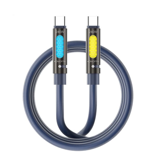 BWOO 240W USB-C-kabel med LED-belysning og aromaterapi - 1,2 m