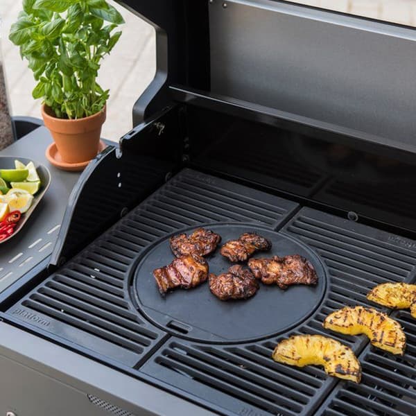 Mustang støbejernsrist 24×47,5 cm / grillrist til Sapphire multigrill-system – Sort