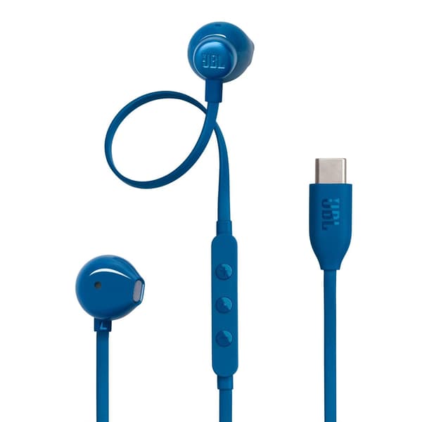 JBL Tune 305C kablede USB-C-øretelefoner - blå