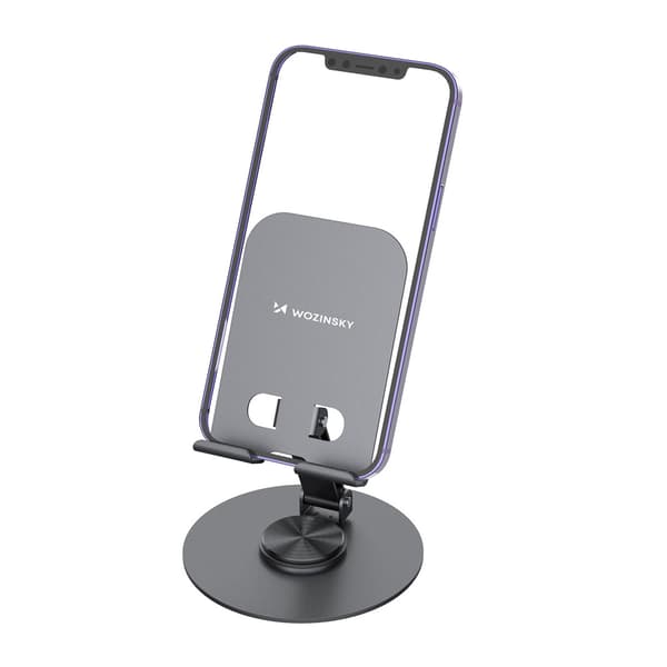 Bordstativ til smartphone og tablet / mobilstativ / tabletstativ / telefonholder - Grå