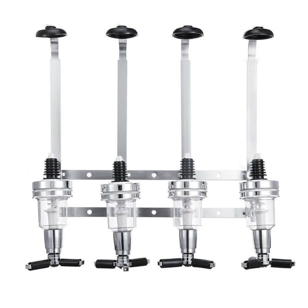 Spritdispenser med målefunktion - til 4 flasker / spritdispenser / bardispenser