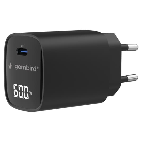 60W hurtigoplader med USB-C PD og QC 3.0 / USB-C-oplader til bærbare computere