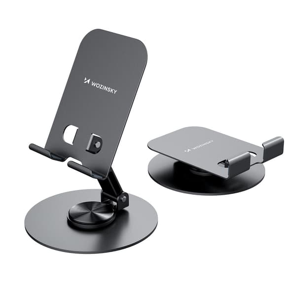 Bordstativ til smartphone og tablet / mobilstativ / tabletstativ / telefonholder - Grå