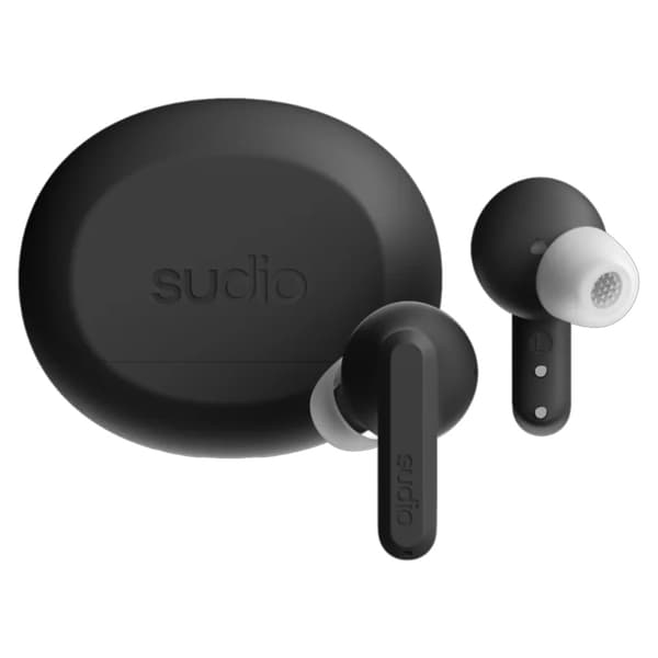 Sudio A3 Pro true wireless in-ear-høretelefoner / earbuds med ANC og Bluetooth 5.4 – Sort