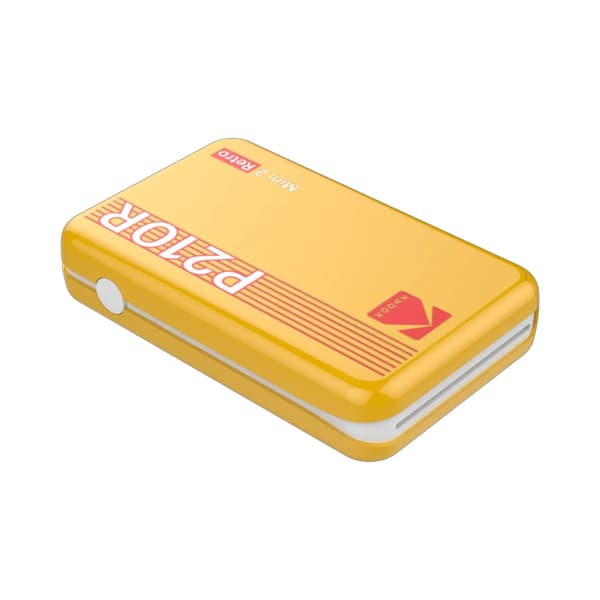 Kodak Mini 2 Retro fotoprinter / gul Bluetooth-printer / mobil fotoprinter til iPhone og Android