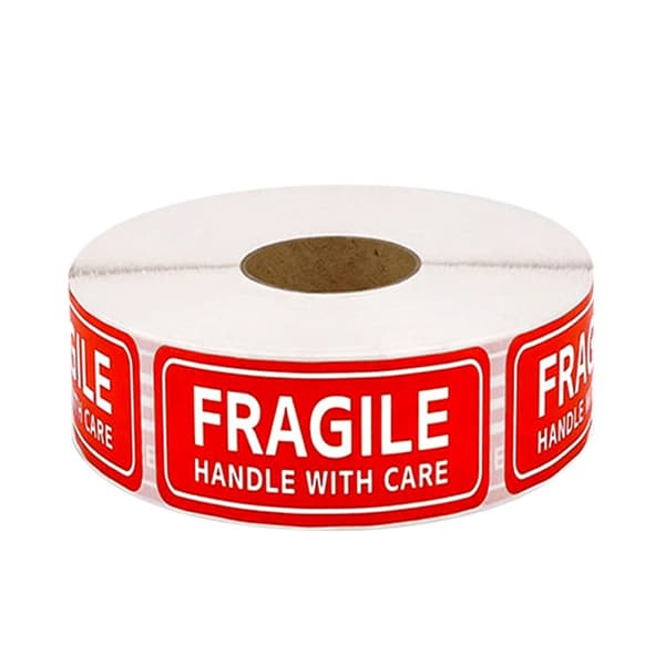 FRAGILE - Advarselsmærkater 500 stk