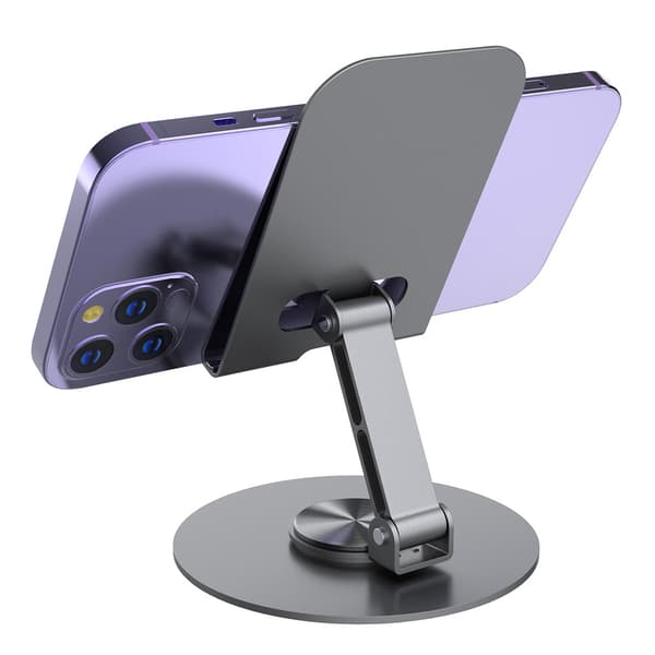 Bordstativ til smartphone og tablet / mobilstativ / tabletstativ / telefonholder - Grå