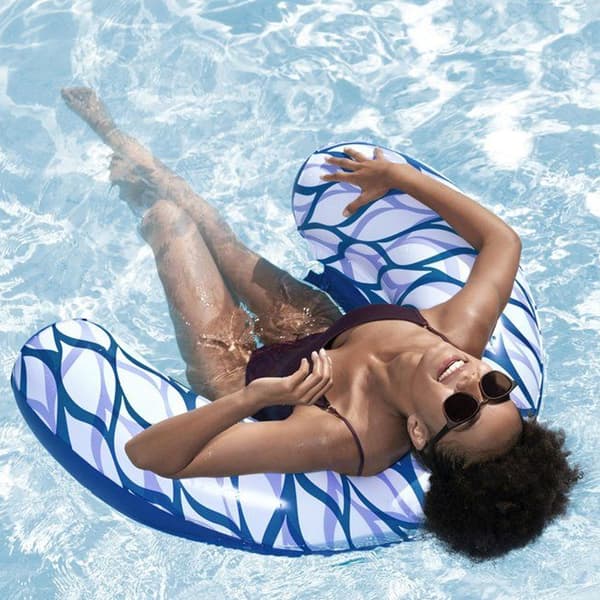 Bestway nudelstol til poolen / oppustelig poolstol med netsæde