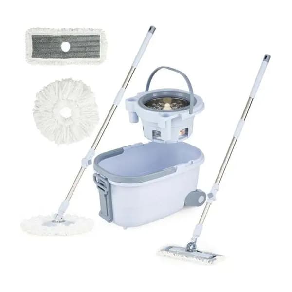 Moppesæt med spand –  gulvmoppe til gulvrengøring / moppe