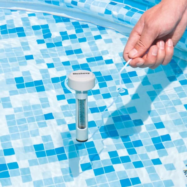 Bestway flydende pooltermometer / pooltermometer med Celsius og Fahrenheit