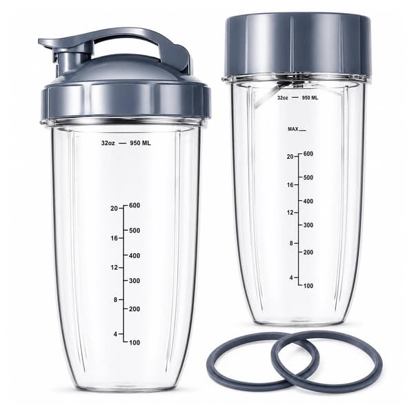 7-i-1-sæt til Nutribullet – 2 kopper, låg og knuseblad / Reservedele til Nutribullet