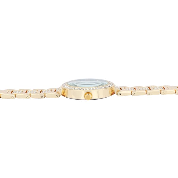 Excellanc Dameur med metallænke / armbåndsur – guld/grøn